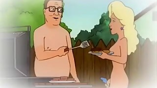 Hank Cheats on his wife outside