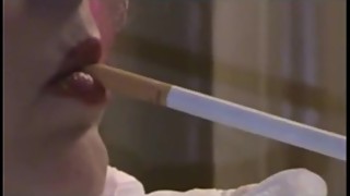wife smoking saratoga 120 like a slut