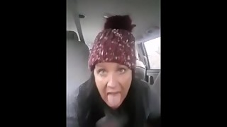 Slut wife meets BBC Bf in backseat of van