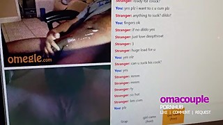 WIFE FUCKS STRANGER ON OMEGLE, SUCKS HUSBAND