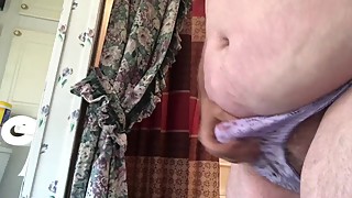 Big boy little dick wearing wifea€™s panties