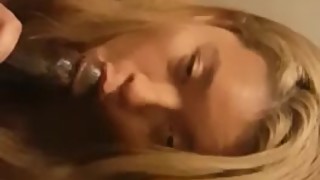 She's back, and She's blonde! Cheating Asian Wife Sucks new BBC