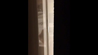 Cheating wife showering