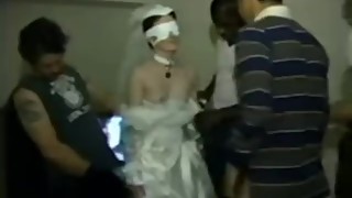 Bride seized and gangfucked by black gang